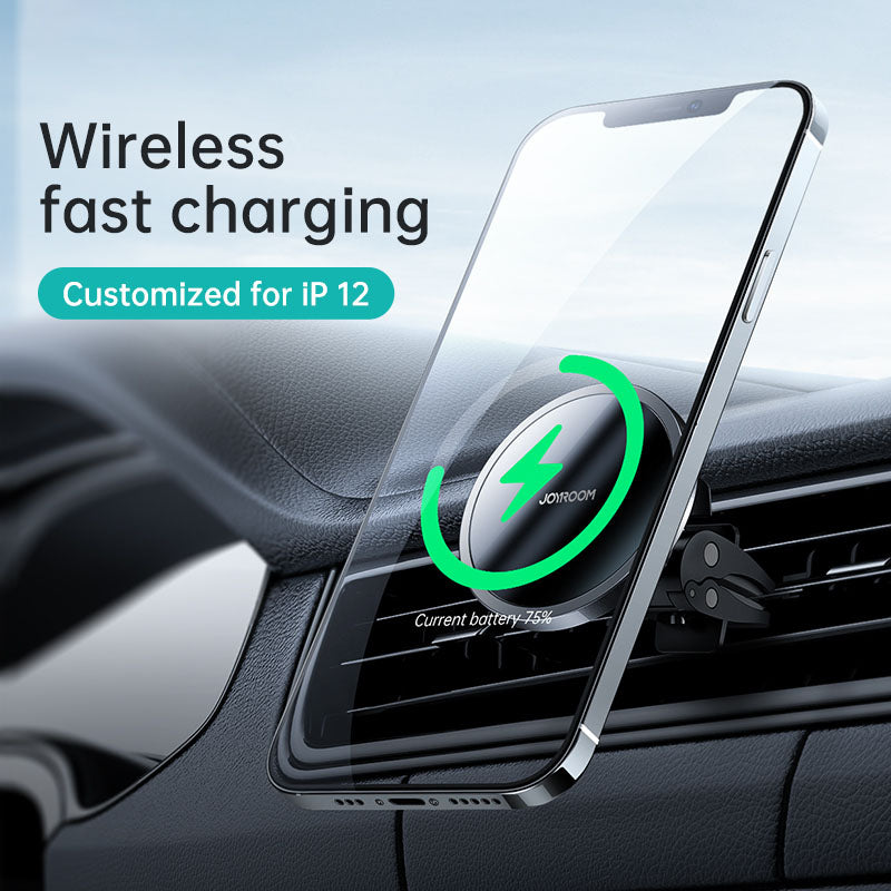 JOYROOM ZS240 FCC CE Magnetic Wireless Car charger Phone Mount 15W Wireless Fast Charging Car Phone Holder For iPhone 12