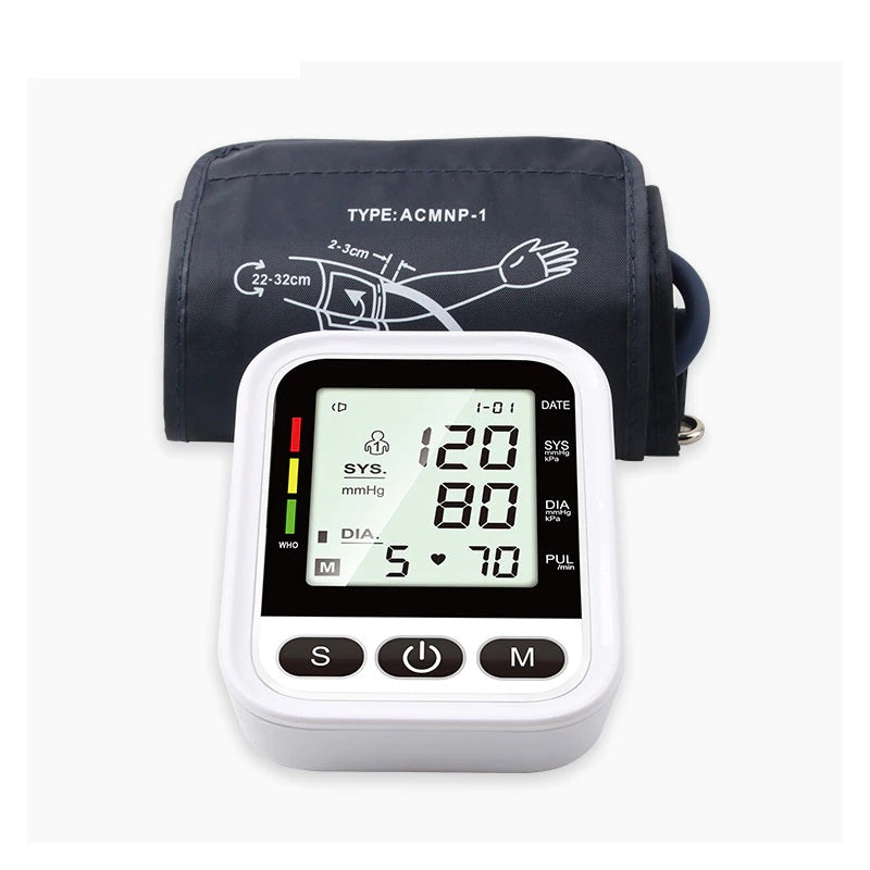 Jziki Electronic Blood Pressure Monitor, 180 sets memory, Accurate Automatic Upper Arm Bp Machine  - Device Bag included