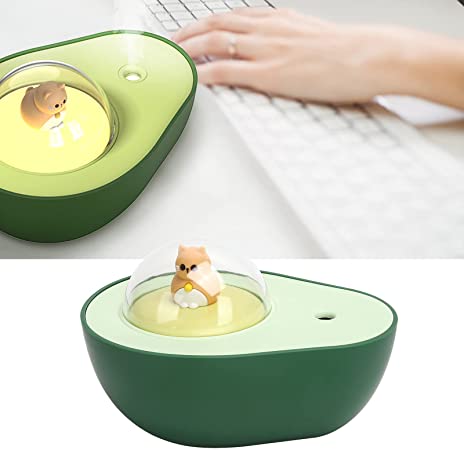 Humidifier, Avocado Humidifier Light Mute Night Light Anti‑Dry Burning for Offices for Bedrooms