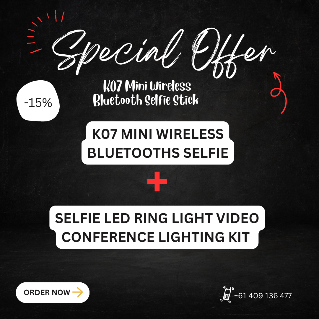 Selfie Stick And Ring Light Set