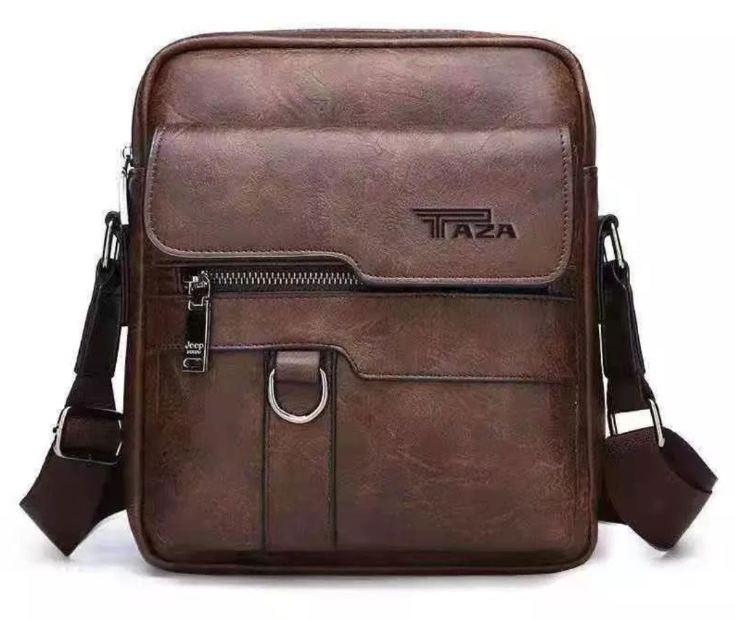 TAZA BULUO Man Leather Bag Shoulder Crossbody Bags For Men Cow Split Leather Male iPad Business Messenger Bag