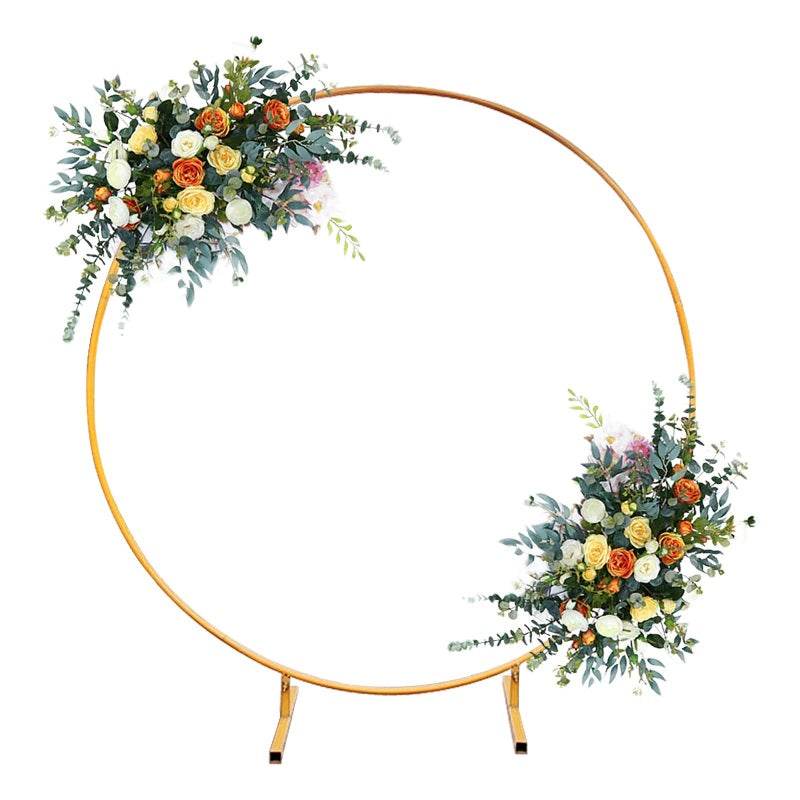Diameter 1.0, 1.5, 2.5 Meters Wedding Birthday Party Circular Arch Diy Decoration Background Props Party Background Frame Wth Flowers