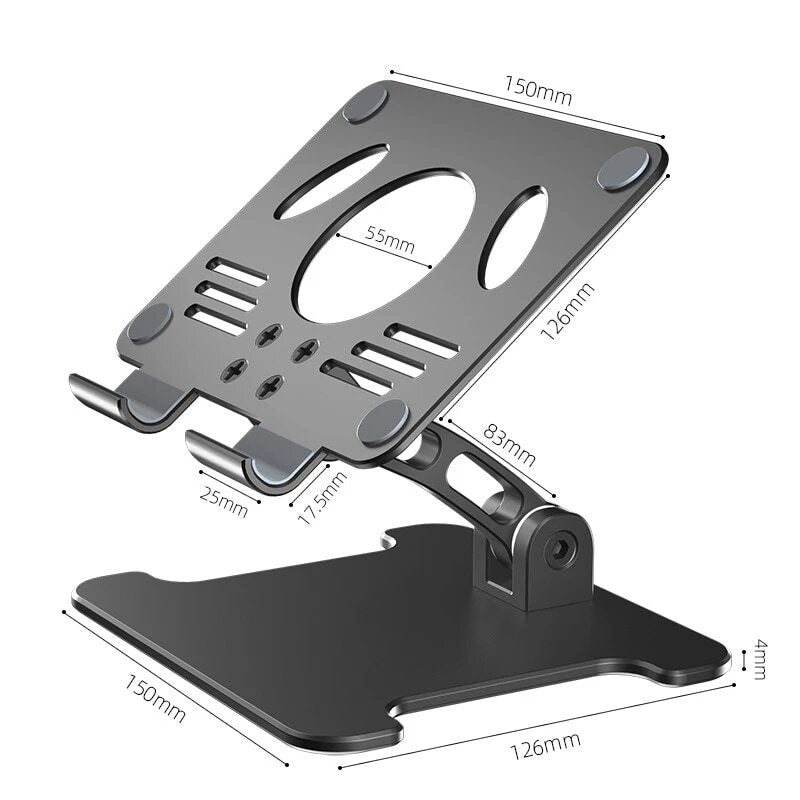 Aluminum Desktop Tablet Stand Dual Axis Design